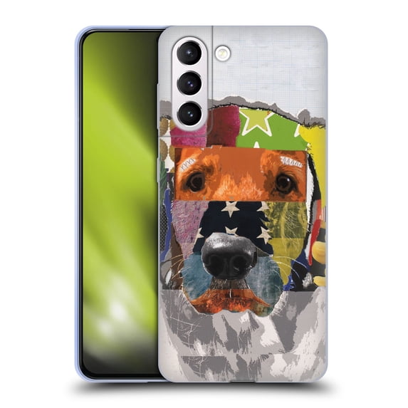 Head Case Designs Officially Licensed Michel Keck Dogs 3 Golden Retriever 2 Soft Gel Case Compatible with Samsung Galaxy S21+ 5G