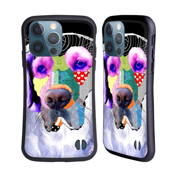 Head Case Designs Officially Licensed Michel Keck Dogs 3 Golden Retriever Hybrid Case Compatible with Apple iPhone 13 Pro