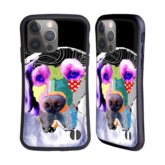 Head Case Designs Officially Licensed Michel Keck Dogs 3 Golden Retriever Hybrid Case Compatible with Apple iPhone 14 Pro