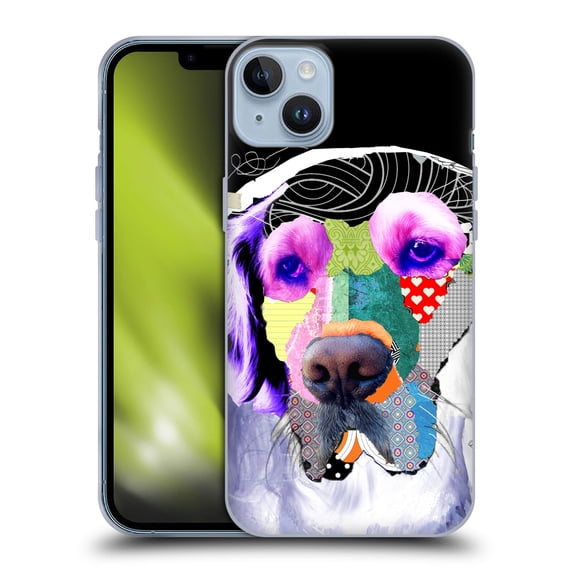 Head Case Designs Officially Licensed Michel Keck Dogs 3 Golden Retriever Soft Gel Case Compatible with Apple iPhone 14 Plus