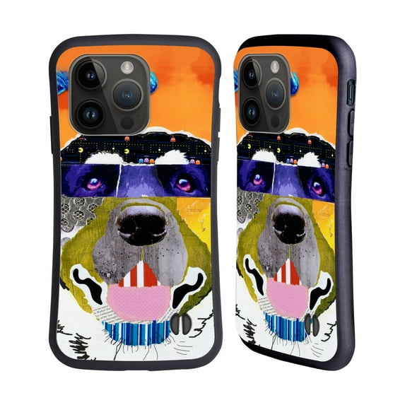 Head Case Designs Officially Licensed Michel Keck Dogs 3 Labrador Hybrid Case Compatible with Apple iPhone 15 Pro