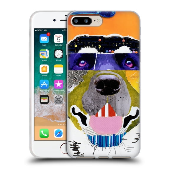 Head Case Designs Officially Licensed Michel Keck Dogs 3 Labrador Soft Gel Case Compatible with Apple iPhone 7 Plus / iPhone 8 Plus