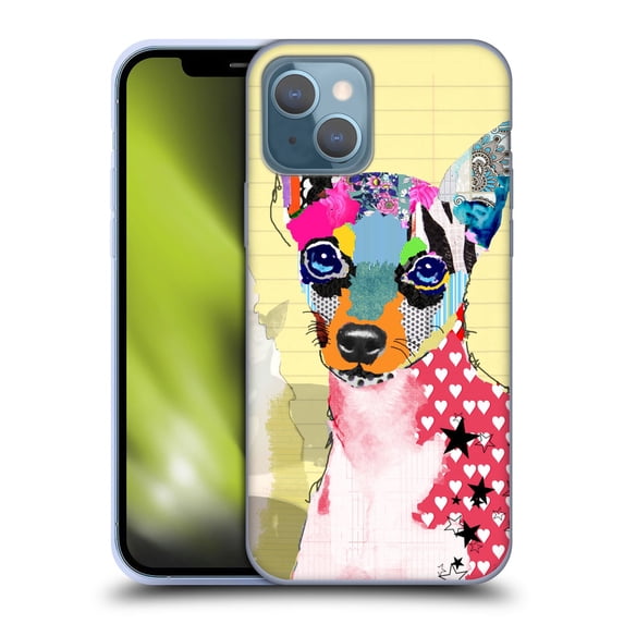 Head Case Designs Officially Licensed Michel Keck Dogs 3 Mini Pinscher Soft Gel Case Compatible with Apple iPhone 13
