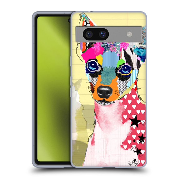 Head Case Designs Officially Licensed Michel Keck Dogs 3 Mini Pinscher Soft Gel Case Compatible with Google Pixel 7a