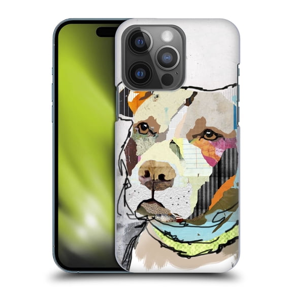 Head Case Designs Officially Licensed Michel Keck Dogs 3 Pit Bull Hard Back Case Compatible with Apple iPhone 14 Pro