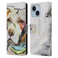 thumbnail image 1 of Head Case Designs Officially Licensed Michel Keck Dogs 3 Pit Bull Leather Book Wallet Case Cover Compatible with Apple iPhone 14 Plus, 1 of 6