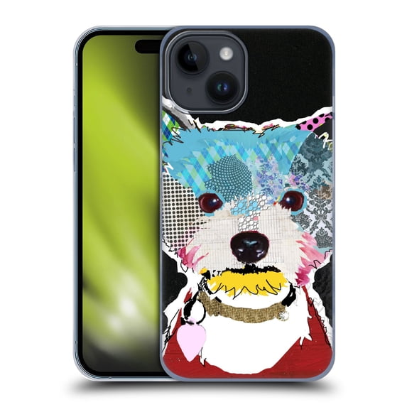 Head Case Designs Officially Licensed Michel Keck Dogs 3 Westie Hard Back Case Compatible with Apple iPhone 15