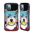 thumbnail image 1 of Head Case Designs Officially Licensed Michel Keck Dogs 3 Westie Hybrid Case Compatible with Apple iPhone 13, 1 of 7