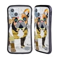 thumbnail image 1 of Head Case Designs Officially Licensed Michel Keck Dogs 4 French Bulldog Hybrid Case Compatible with Apple iPhone 14, 1 of 7