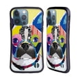 thumbnail image 1 of Head Case Designs Officially Licensed Michel Keck Dogs Boston Terrier Hybrid Case Compatible with Apple iPhone 13 Pro, 1 of 7