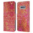 thumbnail image 1 of Head Case Designs Officially Licensed Micklyn Le Feuvre Mandala Hot Pink Gold and Orange Leather Book Wallet Case Cover Compatible with Samsung Galaxy S10e, 1 of 6