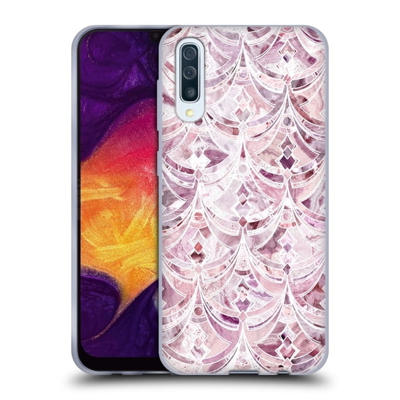 Head Case Designs Officially Licensed Micklyn Le Feuvre Marble Patterns Berry Frosting Art Deco Pattern Soft Gel Case Compatible with Samsung Galaxy A50/A30s (2019)