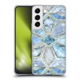 thumbnail image 1 of Head Case Designs Officially Licensed Micklyn Le Feuvre Marble Patterns Geometric Gilded Stone Tiles In Soft Blues Soft Gel Case Compatible with Samsung Galaxy S22 5G, 1 of 7