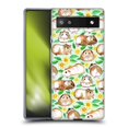 thumbnail image 1 of Head Case Designs Officially Licensed Micklyn Le Feuvre Patterns 2 Guinea Pigs And Daisies In Watercolour On Mint Soft Gel Case Compatible with Google Pixel 6a, 1 of 7