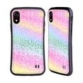 thumbnail image 1 of Head Case Designs Officially Licensed Monika Strigel Glitter Collection Unircorn Rainbow Hybrid Case Compatible with Apple iPhone XR, 1 of 7
