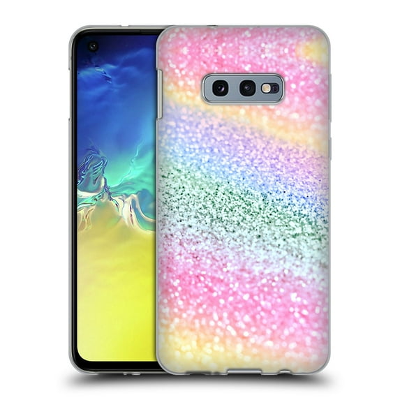 Head Case Designs Officially Licensed Monika Strigel Glitter Collection Unircorn Rainbow Soft Gel Case Compatible with Samsung Galaxy S10e