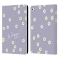thumbnail image 1 of Head Case Designs Officially Licensed Monika Strigel Happy Daisy Lavender Leather Book Wallet Case Cover Compatible with Apple iPad Air 2 (2014), 1 of 6
