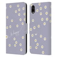 thumbnail image 1 of Head Case Designs Officially Licensed Monika Strigel Happy Daisy Lavender Leather Book Wallet Case Cover Compatible with Apple iPhone XR, 1 of 6
