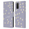 thumbnail image 1 of Head Case Designs Officially Licensed Monika Strigel Happy Daisy Lavender Leather Book Wallet Case Cover Compatible with Samsung Galaxy S20 / S20 5G, 1 of 6