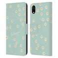 thumbnail image 1 of Head Case Designs Officially Licensed Monika Strigel Happy Daisy Mint Leather Book Wallet Case Cover Compatible with Apple iPhone XR, 1 of 6