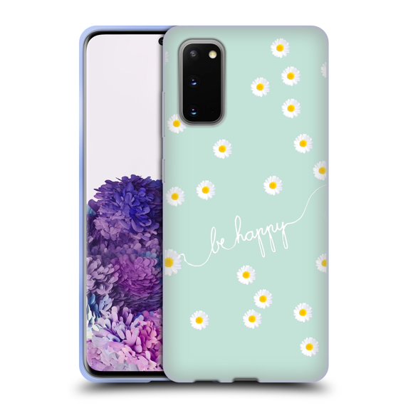 Head Case Designs Officially Licensed Monika Strigel Happy Daisy Mint Soft Gel Case Compatible with Samsung Galaxy S20 / S20 5G