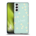 thumbnail image 1 of Head Case Designs Officially Licensed Monika Strigel Happy Daisy Mint Soft Gel Case Compatible with Samsung Galaxy S21+ 5G, 1 of 7
