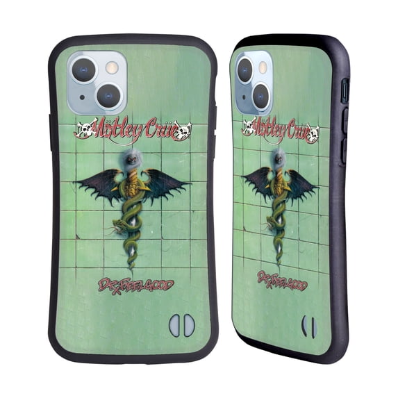 Head Case Designs Officially Licensed Motley Crue Albums Dr. Feelgood Hybrid Case Compatible with Apple iPhone 14