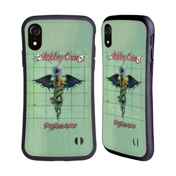 Head Case Designs Officially Licensed Motley Crue Albums Dr. Feelgood Hybrid Case Compatible with Apple iPhone XR