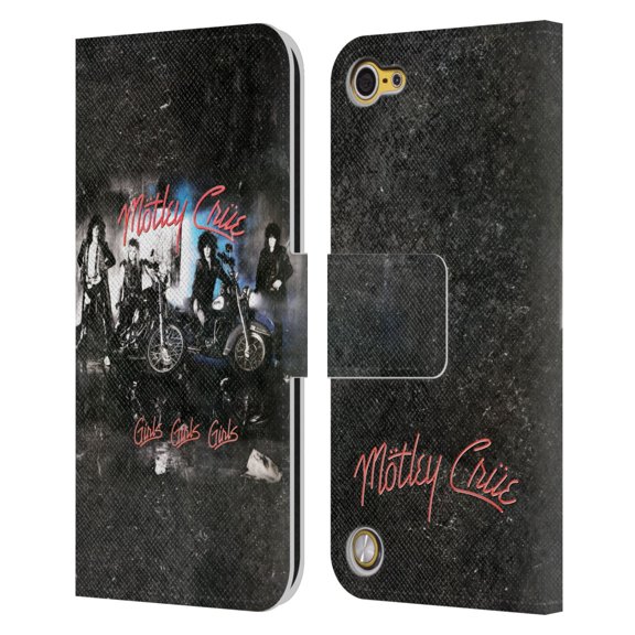 Head Case Designs Officially Licensed Motley Crue Albums Girls Girls Girls Leather Book Wallet Case Cover Compatible with Apple iPod Touch 5G 5th Gen