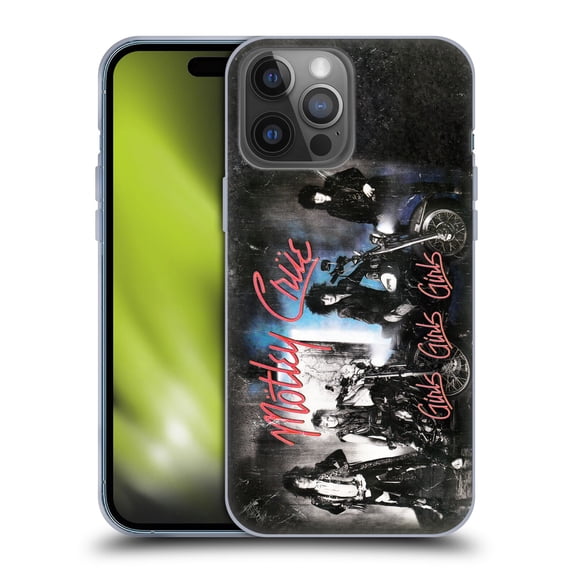 Head Case Designs Officially Licensed Motley Crue Albums Girls Girls Girls Soft Gel Case Compatible with Apple iPhone 14 Pro Max