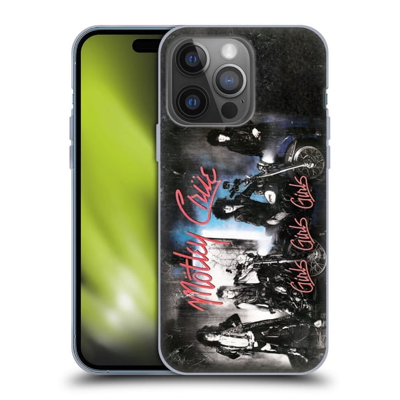 Head Case Designs Officially Licensed Motley Crue Albums Girls Girls Girls Soft Gel Case Compatible with Apple iPhone 14 Pro
