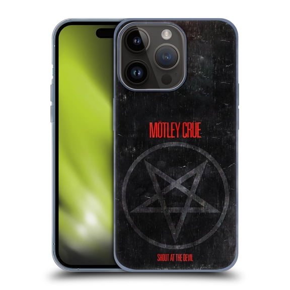 Head Case Designs Officially Licensed Motley Crue Albums SATD Star Soft Gel Case Compatible with Apple iPhone 15 Pro