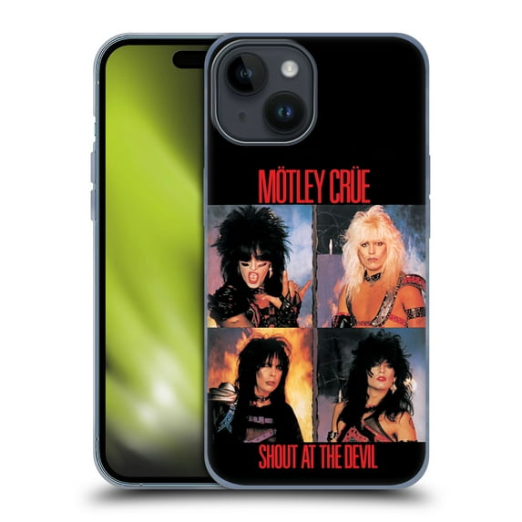 Head Case Designs Officially Licensed Motley Crue Albums Shout At The Devil Soft Gel Case Compatible with Apple iPhone 15