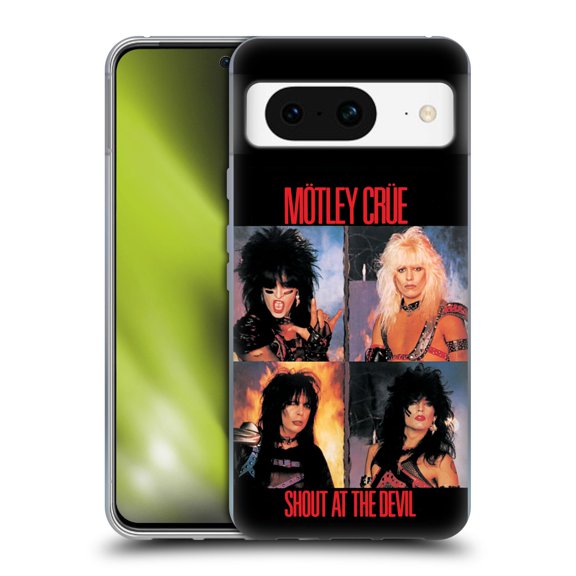 Head Case Designs Officially Licensed Motley Crue Albums Shout At The Devil Soft Gel Case Compatible with Google Pixel 8