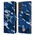 thumbnail image 1 of Head Case Designs NFL Dallas Cowboys Logo Camou Leather Book Wallet Case Cover For Samsung Galaxy S21 FE 5G, 1 of 6