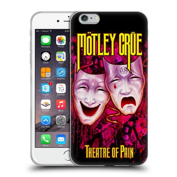 Head Case Designs Officially Licensed Motley Crue Key Art Theater Of Pain Soft Gel Case Compatible with Apple iPhone 6 Plus / iPhone 6s Plus