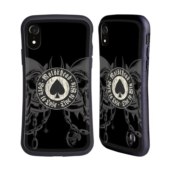 Head Case Designs Officially Licensed Motorhead Graphics Born To Lose Love To Win Hybrid Case Compatible with Apple iPhone XR