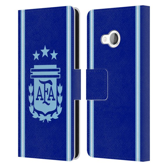 Head Case Designs Officially Licensed Argentina National Football Team 2024/25 Crest Kit Away Leather Wallet Case Compatible with HTC U Play / Alpine