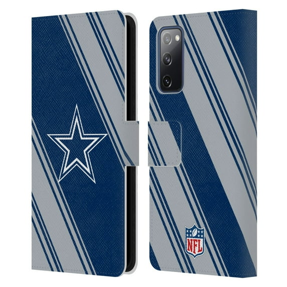 Head Case Designs NFL Dallas Cowboys Artwork Stripes Leather Book Wallet Case Cover For Samsung Galaxy S20 FE / 5G