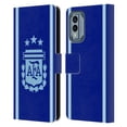 thumbnail image 1 of Head Case Designs Officially Licensed Argentina National Football Team 2024/25 Crest Kit Away Leather Wallet Case Compatible with Nokia X30, 1 of 6