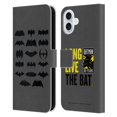 thumbnail image 1 of Head Case Designs Officially Licensed Batman DC Comics Logos Comic Leather Book Wallet Case Cover Compatible with Apple iPhone 16 Plus, 1 of 6