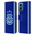 thumbnail image 1 of Head Case Designs Officially Licensed Argentina National Football Team 2024/25 Crest Kit Away Leather Wallet Case Compatible with Motorola Moto G34 5G, 1 of 6