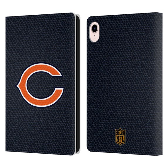 Head Case Designs NFL Chicago Bears Logo Football Leather Book Wallet Case Cover For Apple iPad mini (2021/2024)