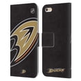thumbnail image 1 of Head Case Designs Officially Licensed NHL Anaheim Ducks Oversized Leather Book Wallet Case Cover Compatible with Apple iPhone 6 Plus / iPhone 6s Plus, 1 of 6