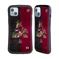 thumbnail image 1 of Head Case Designs Officially Licensed NHL Arizona Coyotes Half Distressed Hybrid Case Compatible with Apple iPhone 14 Plus, 1 of 7