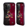 thumbnail image 1 of Head Case Designs Officially Licensed NHL Arizona Coyotes Half Distressed Hybrid Case Compatible with Apple iPhone 15 Pro, 1 of 7