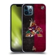 thumbnail image 1 of Head Case Designs Officially Licensed NHL Arizona Coyotes Half Distressed Soft Gel Case Compatible with Apple iPhone 12 / iPhone 12 Pro, 1 of 7