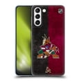 thumbnail image 1 of Head Case Designs Officially Licensed NHL Arizona Coyotes Half Distressed Soft Gel Case Compatible with Samsung Galaxy S21+ 5G, 1 of 7