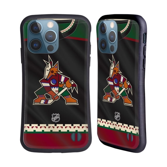 Head Case Designs Officially Licensed NHL Arizona Coyotes Jersey Hybrid Case Compatible with Apple iPhone 13 Pro