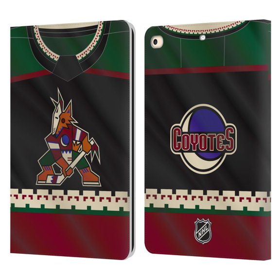 Head Case Designs Officially Licensed NHL Arizona Coyotes Jersey Leather Book Wallet Case Cover Compatible with Apple iPad 9.7 2017 / iPad 9.7 2018